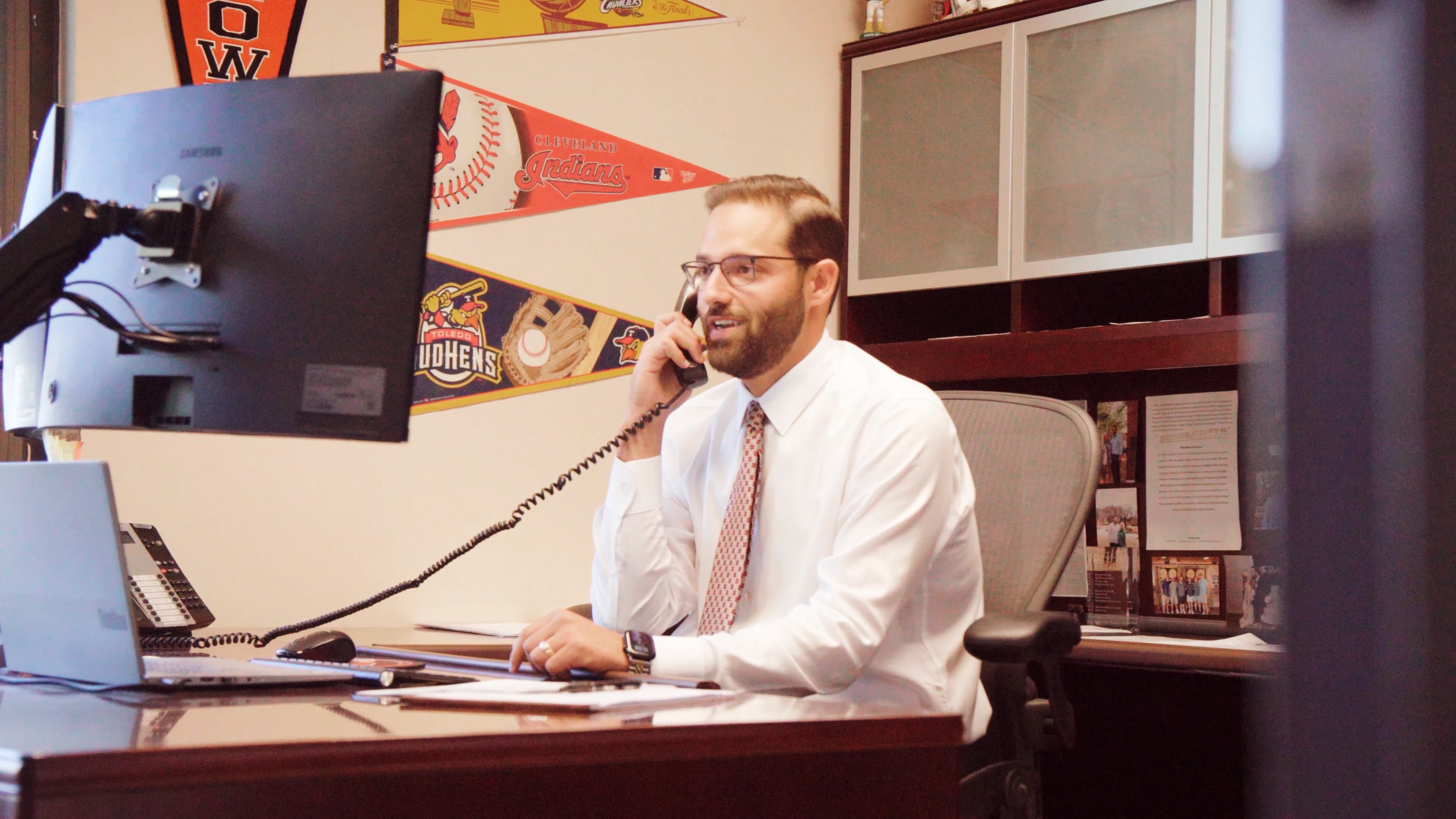 Jonathan Intrater on the phone